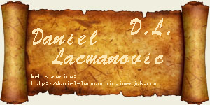 Daniel Lacmanović vizit kartica